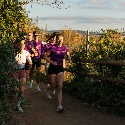Custom running jersey with team logo and purple design from the PTC team – TD®幸运168官方飞艇体彩网 Sportswear