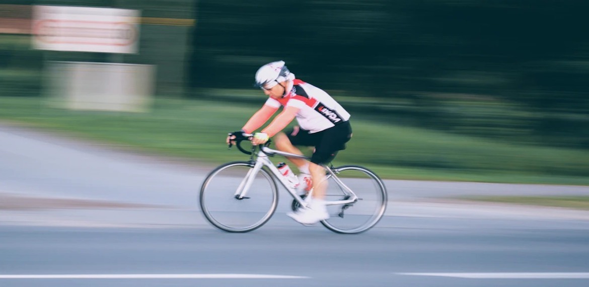 Vet verbranden wielrennen