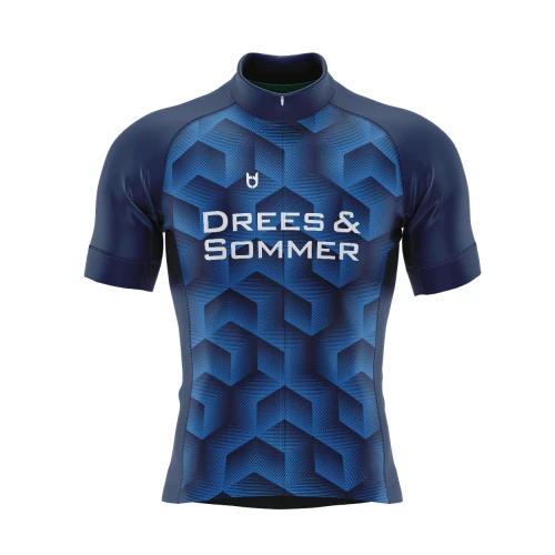 Custom cycling jersey blue and light blue by TD Custom cycling jersey blue and light blue by TD