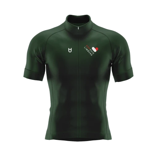 Custom bike jersey green with customer logo by TD Custom bike jersey green with customer logo by TD