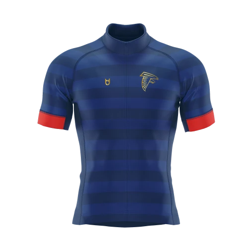 Custom cycling jersey red and blue by TD Custom cycling jersey red and blue by TD