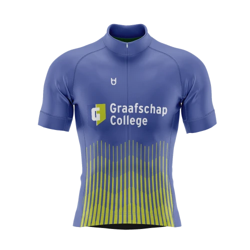 Custom cycling jersey green and purple with customer logo by TD Custom cycling jersey green and purple with customer logo by TD