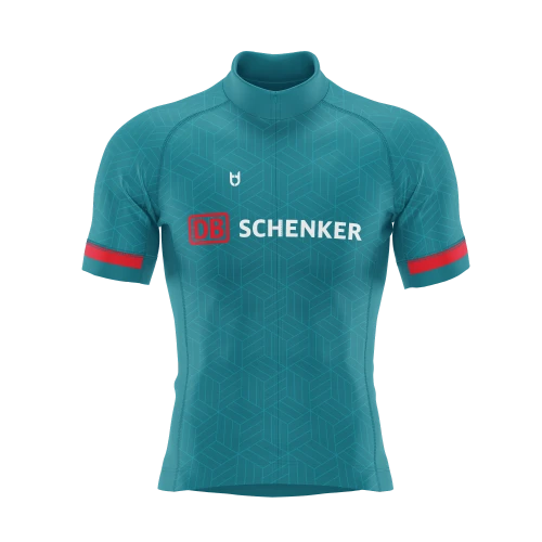 DB Schenker custom cycling jersey design with logo and colors DB Schenker custom cycling jersey design with logo and colors