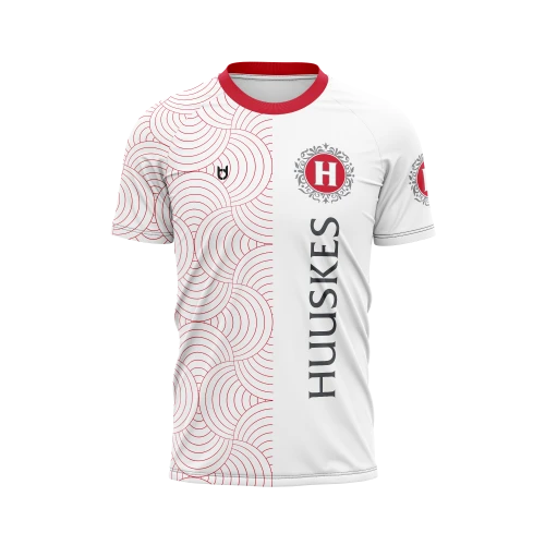 Custom football jerseys with white and red design at TD Custom football jerseys with white and red design at TD
