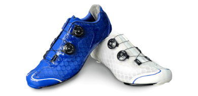 Blauw wit custom fietsschoen TD One Blauw wit custom fietsschoen TD One