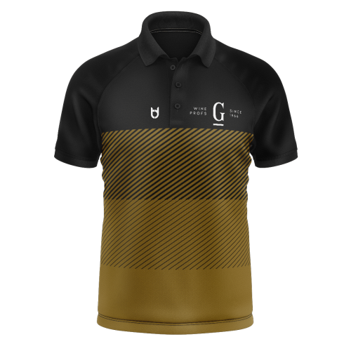 Padelshirt met bruin en zwart ontwerp bij TD Padelshirt met bruin en zwart ontwerp bij TD